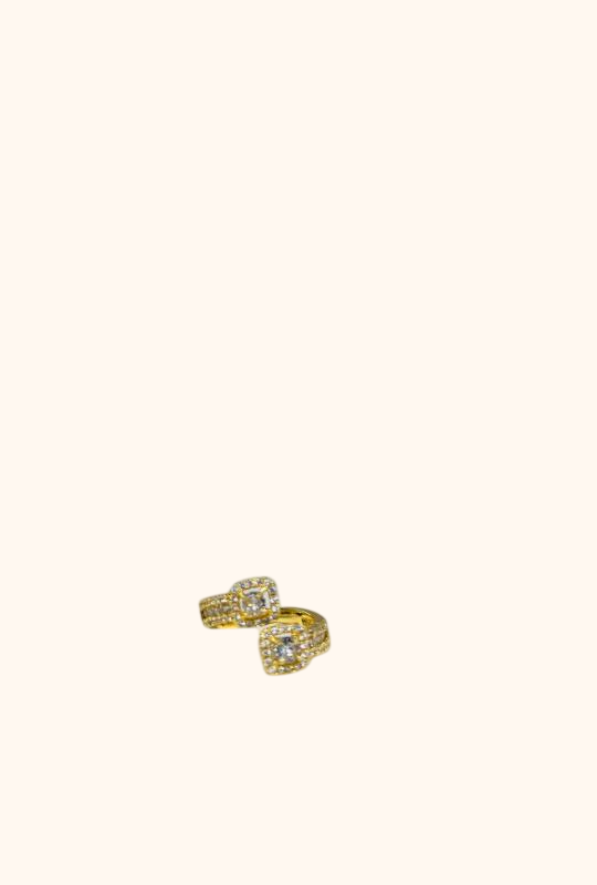 Golden Crystal Bloom Ring
