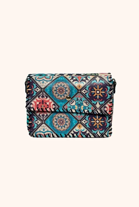 Printed Purse Style Crossbody Bag