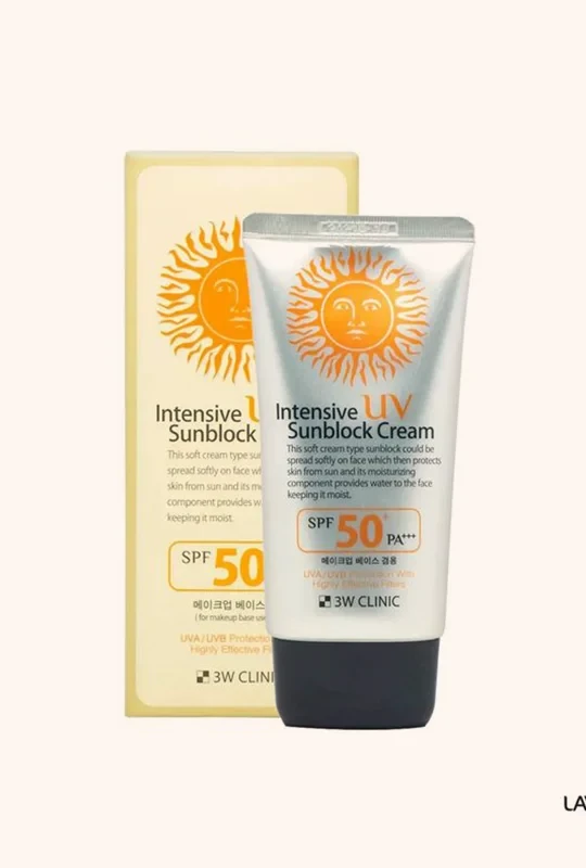 3W Clinic Intensive UV Sunblock Cream SPF50+ PA+++ -  70 ml