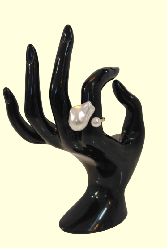 Trendy Gold Plated With Pearl Rings