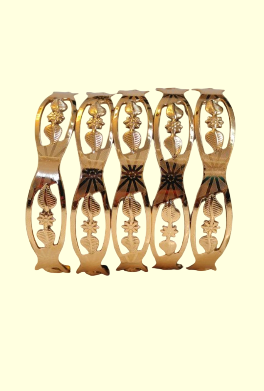 Golden Leaf Bangles