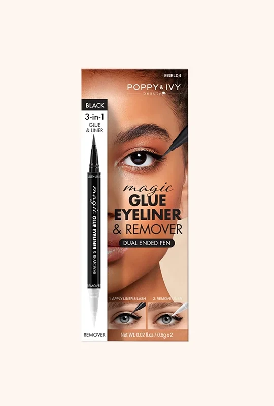 Absolute New York Magic Glue Eyeliner& Remover Dual Ended Pen Black -EGEL05