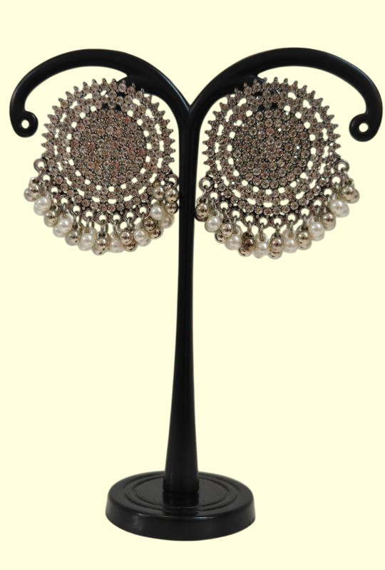 Crystal Disc Earrings